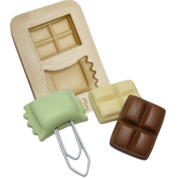 Molde de Silicone Clips doçuras paixão - bala e chocolate - Cód 1220