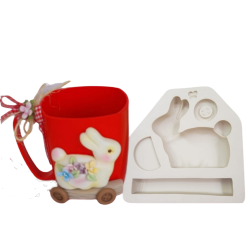 Molde de Silicone Coelho Country Saltitante - Cód 1168
