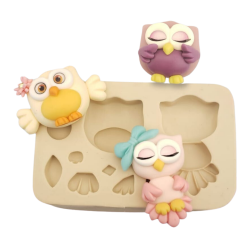 Molde de Silicone Corujinha Bella - Cód 1341