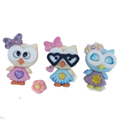 Molde de Silicone Corujinha Kitty - Cód 1339