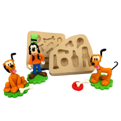 Molde de Silicone Dog animado P
