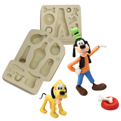 Molde de Silicone Dog Animado - G - Cód 1280