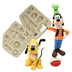 Molde de Silicone Dog Animado - M - Cód 1279
