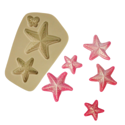 Molde de Silicone Duo Estrela do Mar - Cód 1053