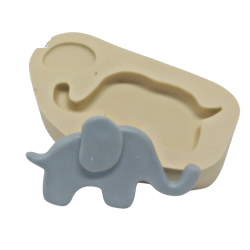 Molde de Silicone Elefante chevron P - cód 399