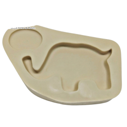 Molde de Silicone Elefante chevron P - cód 399