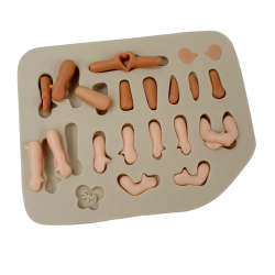 Molde de Silicone Fabrica de Apliques - Bracinhos - Cód 914