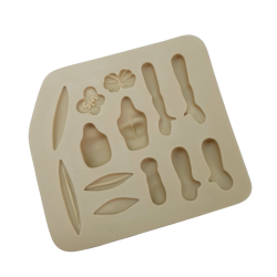 Molde de Silicone Fabrica de Apliques - Namoradeira - Cód 906