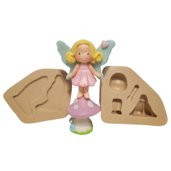 Molde de Silicone Fadinha Flora