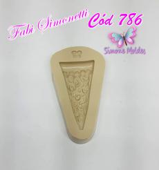 Molde de Silicone Fatia de Pizza - Cód 786