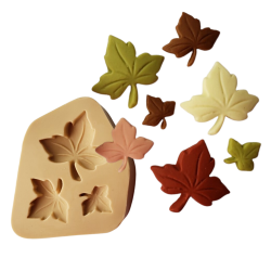 Molde de Silicone Folhas de Uva - Cód 045