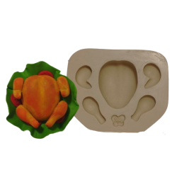 Molde de Silicone Frango assado Da Vó - Cód 1154
