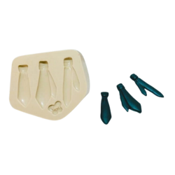 Molde de Silicone Gravatinhas da Feh