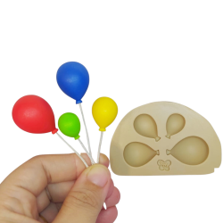 Molde de Silicone Kit Balões tradicional