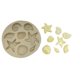 Molde de Silicone Kit Conchas Mod 3 - Cód 451