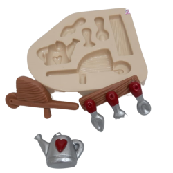 Molde de Silicone Kit Jardim