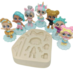 Molde de Silicone Kit LOU Mini - cód 376