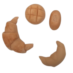 Molde de Silicone Kit Pães Modelo 1 - Cód 733