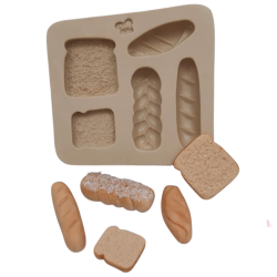 Molde de Silicone Kit Pães Modelo 2 - Cód 734