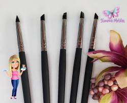 Kit Pincel Modelador G com 5 UN Preto - Importado