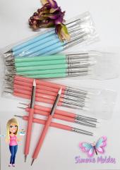 Kit Pincel Modelador com Boleador DUPLO P - importado
