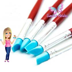 Kit Pincel Modelador Importado G Azul Importado