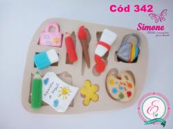 Molde de silicone Kit pintura - cód 342