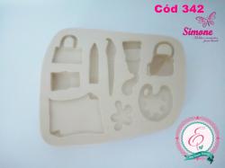 Molde de silicone Kit pintura - cód 342