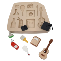 Molde de Silicone Kit Profissões Modelo 2 - Cód 725