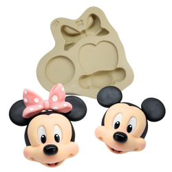 Molde de Silicone Kit Ratinho/a - GG - Cód 1274