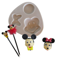 Molde de silicone - Kit Ratinho/Ratinha P - cód 123