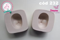 Molde de silicone Kit rostinhos personalizados ( 2 peças) cód 232