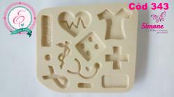 Molde de silicone Kit saúde - cód 343