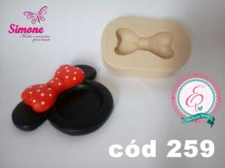 Molde de silicone Laço trabalhado Paixão M - cód 259