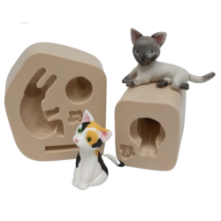 Molde de Silicone Meus Pets - Cats - Cód 742