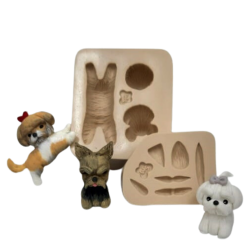 Molde de Silicone Meus Pets - Dog 4 - Cód 741