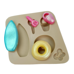 Molde de Silicone Micro Apliques 11 - Praia - Cód 913
