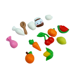 Molde de Silicone Micro Apliques 6 - Frutinhas
