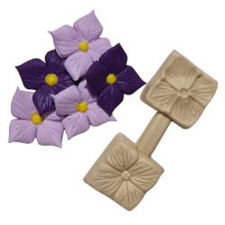 Molde frisador de flor 4 pétalas - cód 1453
