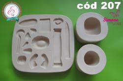 Molde de silicone Molde multiuso Paixão G -  cód 207