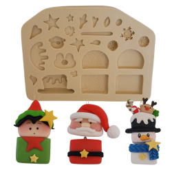 Molde de Silicone Multi Natal - Cód 1365
