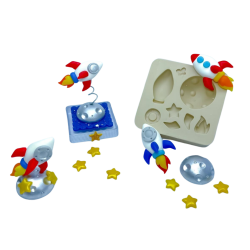 Molde de Silicone Mundo da Lua