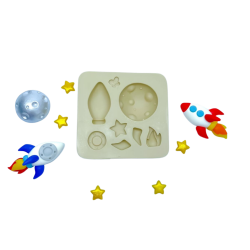 Molde de Silicone Mundo da Lua