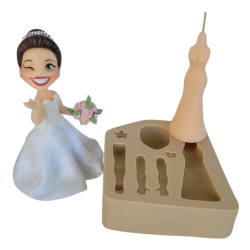 Molde de Silicone Noiva - Cód 1089