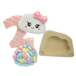 Molde de Silicone Nuvem Kawai - GG - Cód 1062
