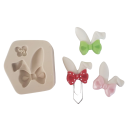 Molde de Silicone Orelhas com Laço - Cód 764