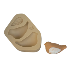 Molde de Silicone Pássaro - M - Cód 1085