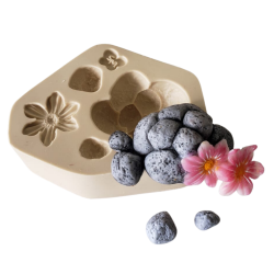 Molde de Silicone para Biscuit Pedras - Cód 1005