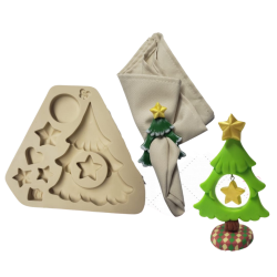 Molde de Silicone Pg Árvore de Natal - Cód 1124