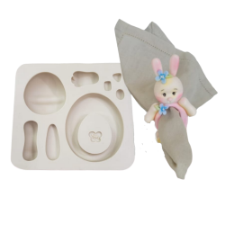 Molde de Silicone Pg Coelho no Ovo - Cód 1169